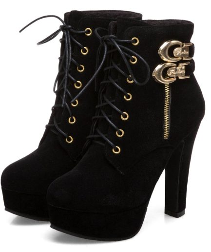 Ankle Boots with Chunky Heels