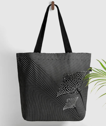 Oversized Tote Bag with Zipper